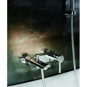 Wall mounted bath mixer Blue Water Icona single lever chrome - sanitbuy.pl