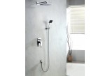Shower set concealed Blue Water Liwia with head shower and shower, chrome 
