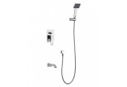 Bathtub set concealed Blue Water Liwia with spout and shower, chrome