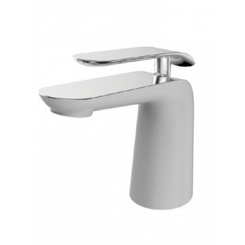 Washbasin faucet Art Platino Emira Single lever height 16.6cm chrome/white - sanitbuy.pl
