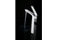 Washbasin faucet tall Art Platino Emira Single lever height 28cm chrome/white - sanitbuy.pl