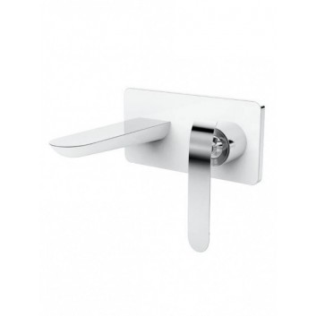 Washbasin faucet concealed Art Platino Emira Single lever chrome/white - sanitbuy.pl