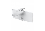 Bath tap wall mounted Art Platino Emira Single lever chrome/white - sanitbuy.pl