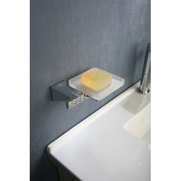 Soap dish wall mounted, Art Platino Panama chrome - sanitbuy.pl
