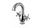 Washbasin faucet, Art Platino Nikolas two-handle with waste, chrome 