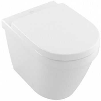 Toaleta WC standing Villeroy & Boch Architectura 37x54 cm washdown model DirectFlush bez kołnierza wewnętrznego, drain poziomy, white Weiss Alpin - sanitbuy.pl