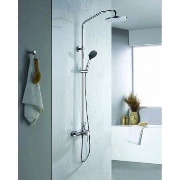 Shower set Blue Water Denver wall mounted, chrome - sanitbuy.pl