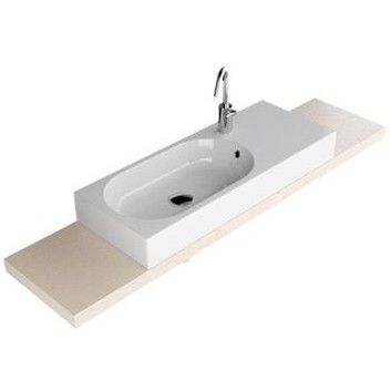Hatria AREA 70x35 wall-hung washbasin without tap hole z overflow- sanitbuy.pl