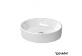 Countertop washbasin Duravit Starck 2 44x40 cm, without overflow, battery hole z right strony, white 