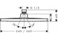 Overhead shower Hansgrohe Crometta E 240 1jet LowPressure min 0,2 bar 24x24 cm, chrome - sanitbuy.pl