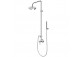 Shower set Zucchetti Pan with head shower, black matt - sanitbuy.pl