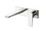 Wall mounted washbasin faucet Vedo Sette without pop chrome 