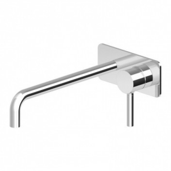 Washbasin faucet concealed, Zucchetti Pan brushed steel - sanitbuy.pl