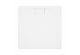 Square shower tray Villeroy & Boch Architectura MetalRim 100x100x1,5 cm z akrylu, white Weiss Alpin 