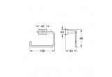 Paper holder Grohe Essentials Cube chrome 