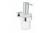 Soap dispenser Grohe Essentials Cube with handle chrome - sanitbuy.pl