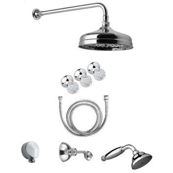 Shower set concealed Giulini G. Odessa overhead shower 20cm chrome- sanitbuy.pl