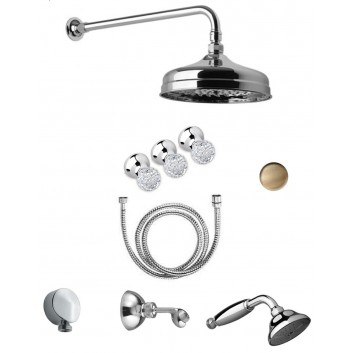 Shower set concealed Giulini G. Odessa overhead shower 20cm chrome- sanitbuy.pl