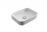 Countertop washbasin Excellent Actima Cori 38 without overflow 385x385x140mm white- sanitbuy.pl