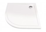 Square shower tray Excellent Base 800x800mm acrylic white- sanitbuy.pl