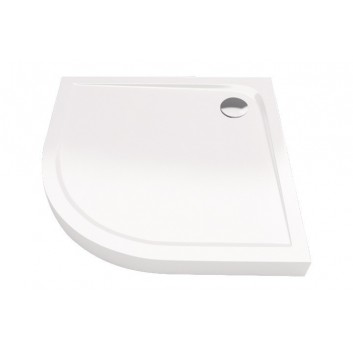 Angle shower tray low Excellent Sense 900x900mm acrylic white- sanitbuy.pl