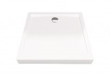 Square shower tray tall Excellent Forma 90x90, acrylic white