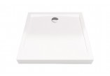 Square shower tray low Excellent Forma 900x900mm acrylic white- sanitbuy.pl