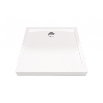 Square shower tray low Excellent Forma 900x900mm acrylic white- sanitbuy.pl