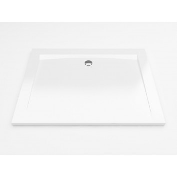 Square shower tray compact tall Excellent Forma 900x900mm acrylic white- sanitbuy.pl