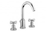 Washbasin faucet 3- hole Giulini Giovanni G3 with pop-up waste chrome- sanitbuy.pl