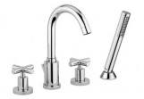 4-hole bath mixer Giulini Giovanni complete chrome 