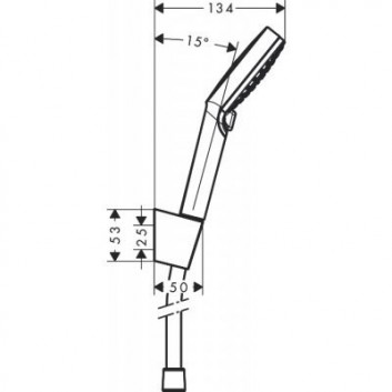 Shower set Hansgrohe Crometta Vario/Porter white/chrome - sanitbuy.pl