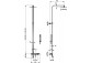 Shower column Fromac with mixer termostatyczną overhead shower 25cm chrome- sanitbuy.pl