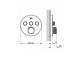 Concealed mixer Grohe Grohtherm SmartControl thermostatic 3-receivers wody chrome - sanitbuy.pl