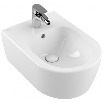 Wall hung bidet Villeroy&Bocha Avento, 37x53 cm, z 1 otworem, z overflow, white- sanitbuy.pl