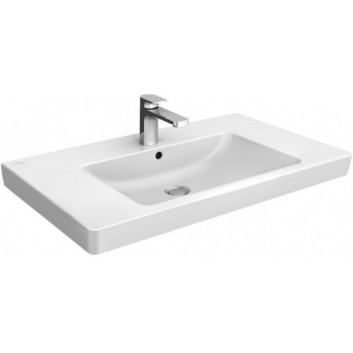 Vanity washbasin Villeroy&Boch Subway 2.0, 80x47 cm, z 1 otworem, z overflow, white- sanitbuy.pl