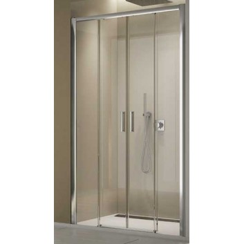 Door Sanswiss TOP-Line S 160 rozsuwane 4-piece. silver mat, glass transparent- sanitbuy.pl