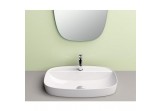 Recessed washbasin Catalano Green Lux 60x40 cm battery hole, without overflow, white 