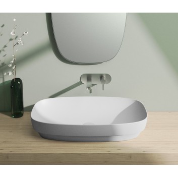 Countertop washbasin Catalano Green Lux 75x40 cm without tap hole, without overflow green matt- sanitbuy.pl