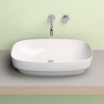 Countertop washbasin Catalano Green Lux 60x38 cm without tap hole, without overflow green mat- sanitbuy.pl