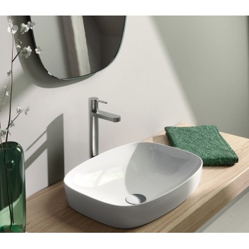 Countertop washbasin Catalano Green Lux 60x38 cm without tap hole, without overflow white mat- sanitbuy.pl