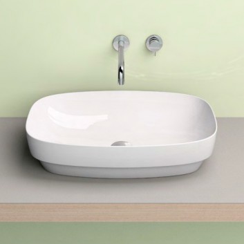 Countertop washbasin Catalano Green Lux 50x38 cm without tap hole, without overflow green mat- sanitbuy.pl