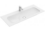Vanity washbasin Villeroy&Boch Finion 1200x500 mm without overflow, do dwóch armatur 1-otworowych, White Alpin CeramicPlus- sanitbuy.pl