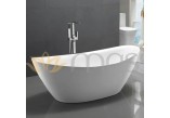 Bathtub freestanding Massi Longe, 180x89x76 cm, without overflow, white- sanitbuy.pl