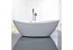 Bathtub freestanding Massi Longe, 180x89x76 cm, without overflow, white- sanitbuy.pl