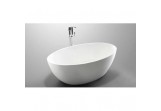 Bathtub freestanding Massi Wide, 175x100x58 cm, without overflow, white