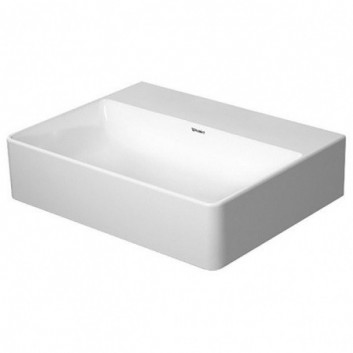 Washbasin rectangular Duravit DuraSquare 45x35 cm with tap hole white- sanitbuy.pl