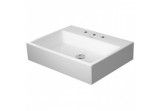 Wall-hung washbasin Duravit DuraSquare 60x47 cm with 3 battery holes, z overflow white