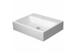 Wall-hung washbasin Duravit DuraSquare 60x47 cm with 3 battery holes, z overflow white- sanitbuy.pl