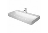Wall-hung washbasin Duravit DuraSquare 100x47 cm with tap hole, without overflow white